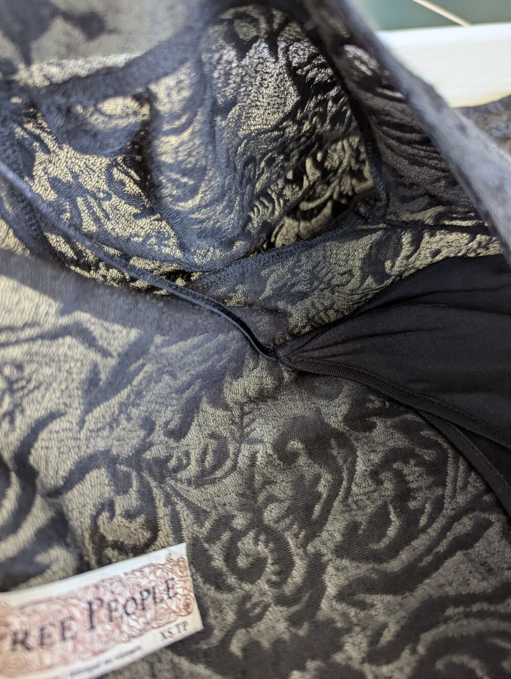 Free People Y2K Long Sleeve Lace Dress With Tulle Skirt Detail - Picture 12 of 13